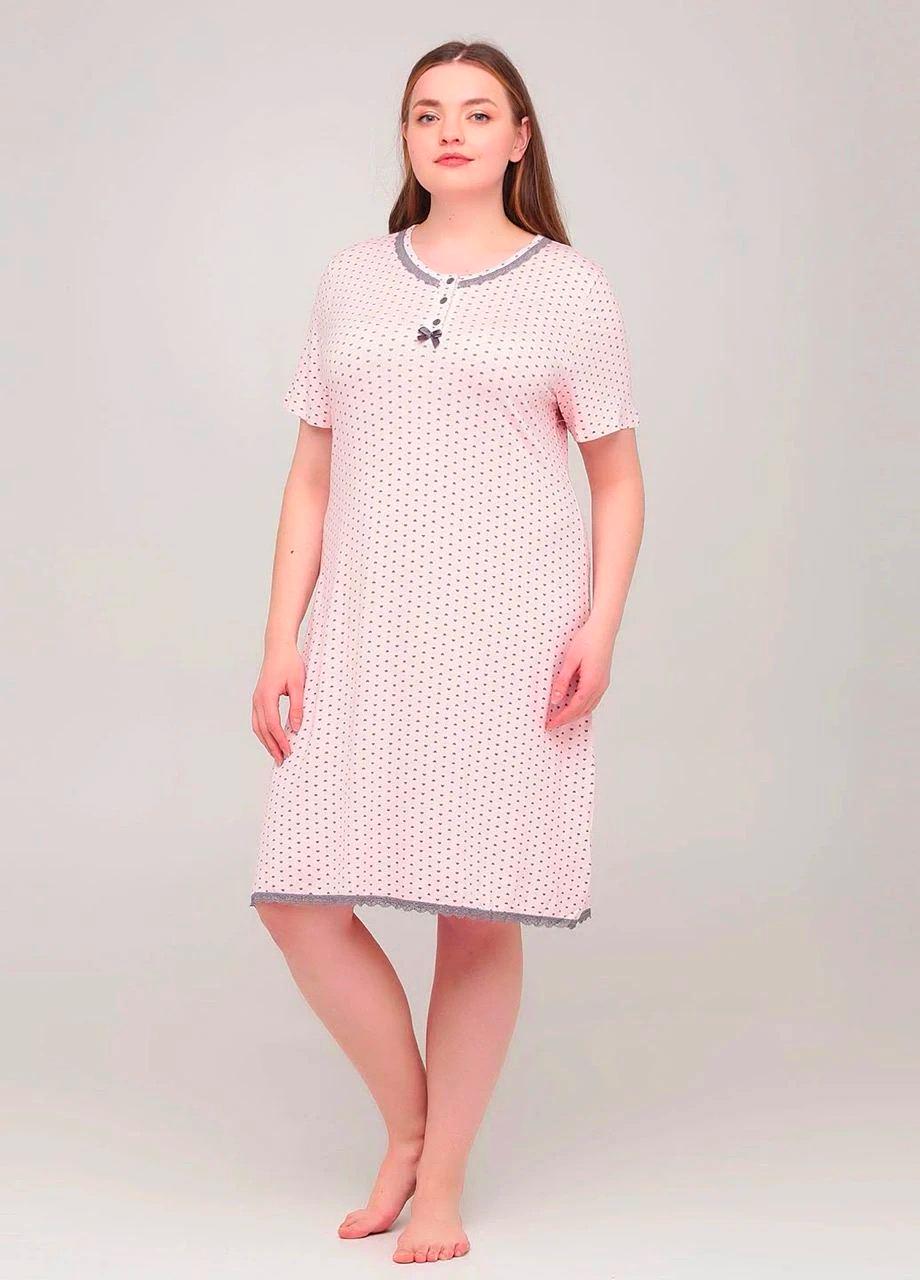 Ночная рубашка женская Cotpark 4XL Розовый (14396490)