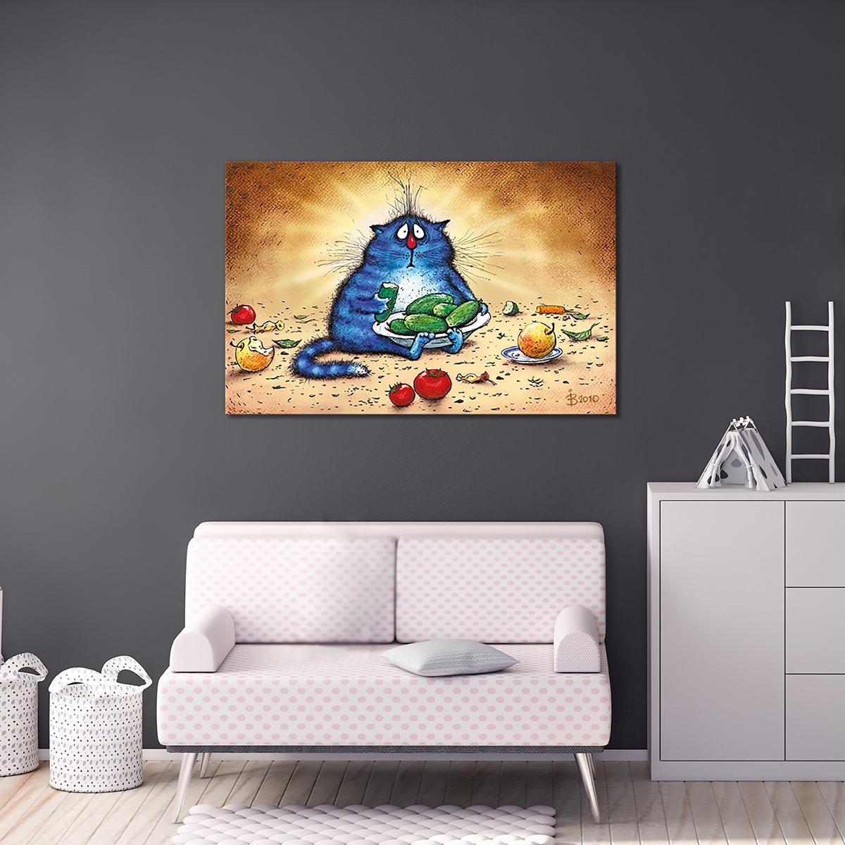 Модульная картина Овощное обжорство 1 модуль 60x90 см