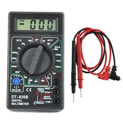 Мультиметр цифровой DT-830B DСV ACV DCA 10А HFE OM