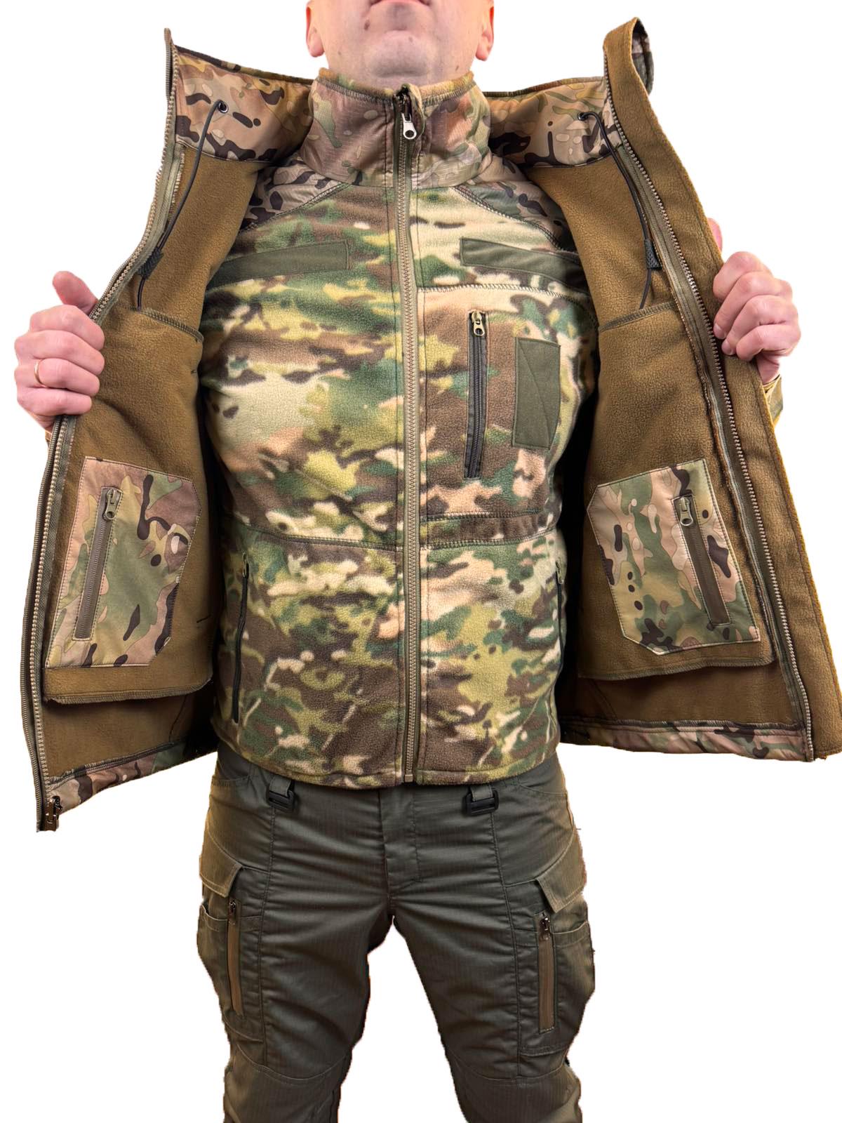Куртка Pancer Soft Shell с флис кофтой р. 58 Мультикам (357581258) - фото 4