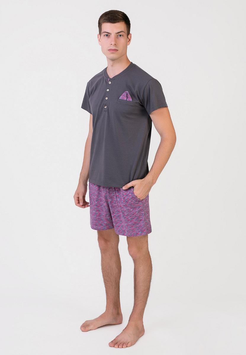 Пижама мужская Homewear Mad 33452 XXL Graphite (3700467733545)