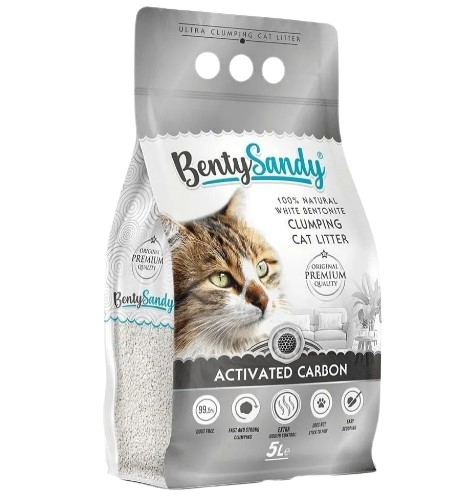 Наповнювач бентонітовий Benty Sandy з активованим вугіллям 5 л (00-00028817)