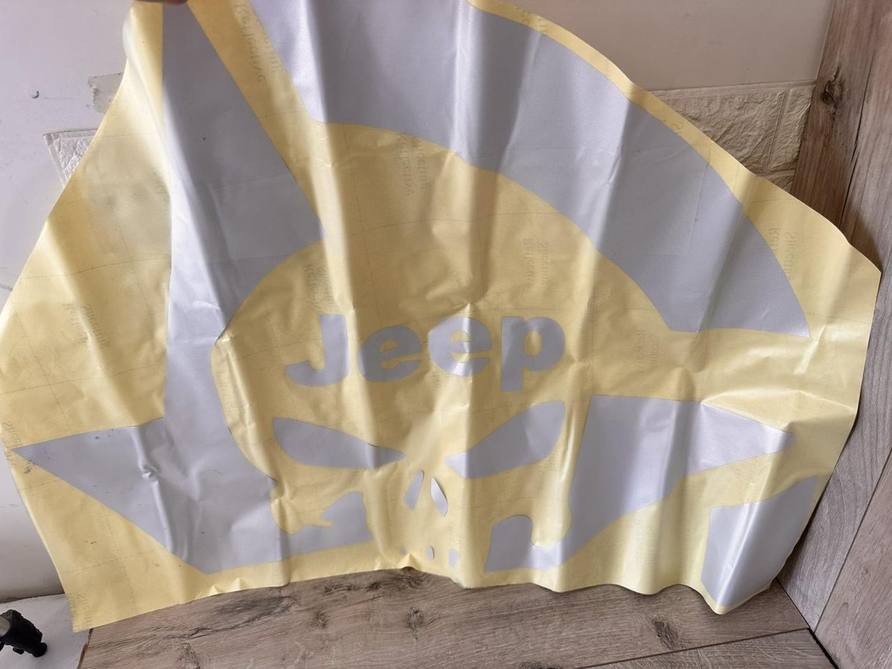 Наклейка виниловая на авто Jeep наклейки на кузов Серебристый (KG-9227) - фото 3