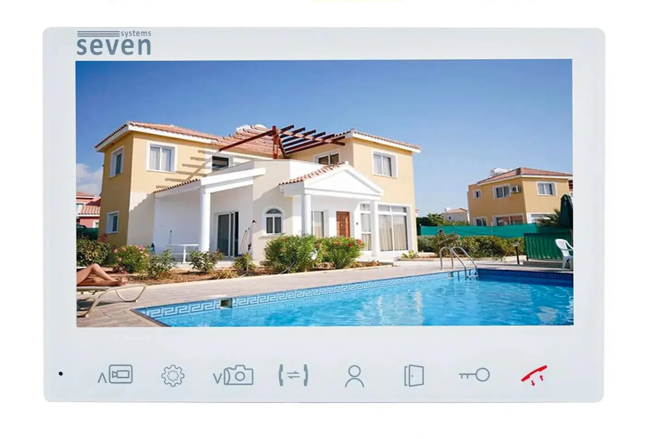 Відеодомофон SEVEN DP–7575 FHD IPS 7" White (25198606) Відеодомофон SEVEN DP–7575 FHD IPS 7" White (25198606)