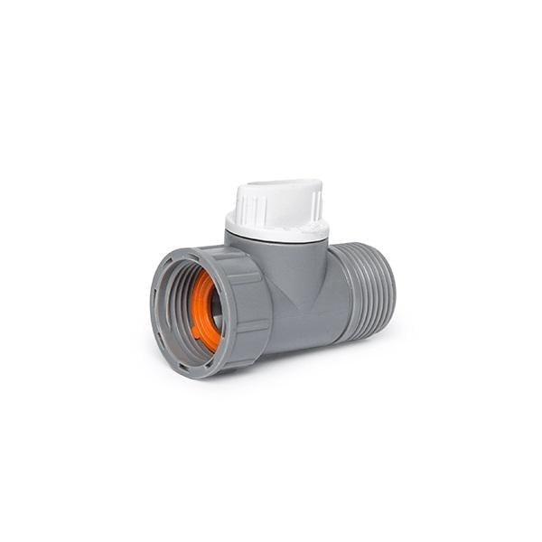 Кран запорный Bradas Line с внутренней и наружной резьбой 3/4" White (21244)