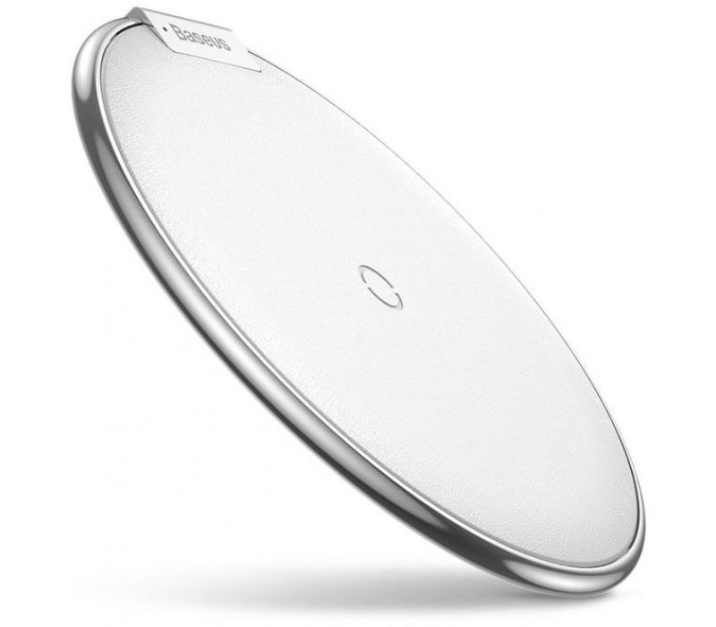 Зарядні пристрої для телефонів Baseus Desktop Wireless Charger бездротова Qi-стандарту Silver (6601)