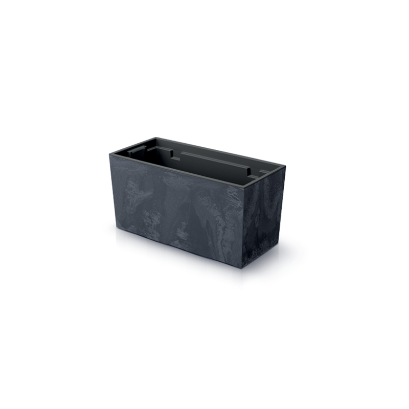 Балконный ящик Prosperplast Urbi Case Beton Effect с вкладышем 40 см Антрацитовый-мраморный (DUC400E-S433)