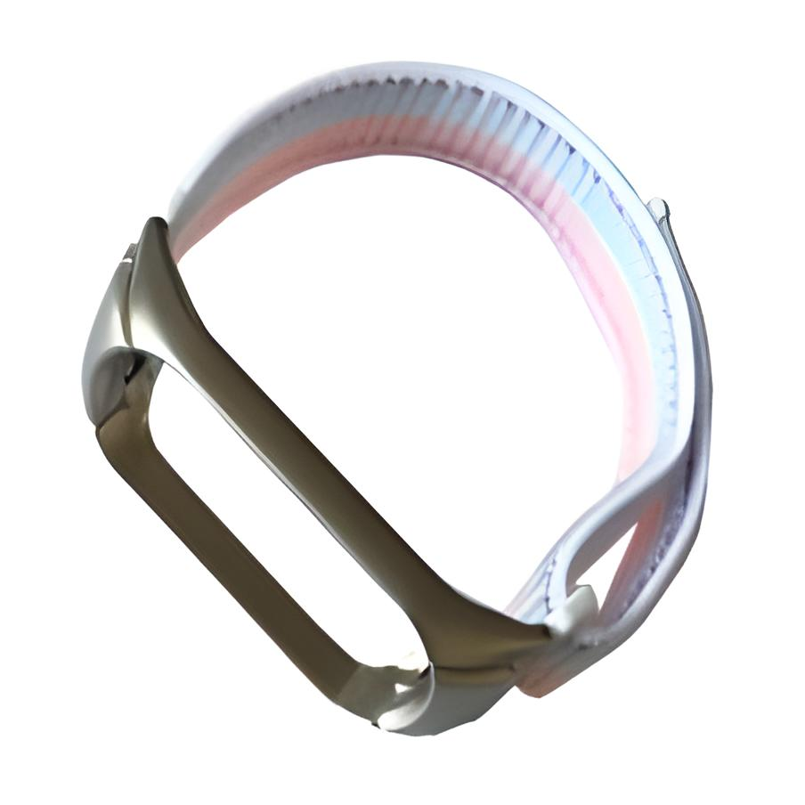 Ремешок для фитнес браслета Xiaomi Mi Band 3 4 Nylon Sport Rainbow