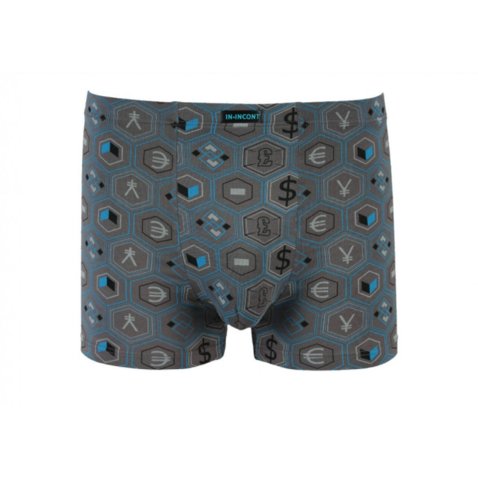 Мужские трусы INDENA Батал/бамбук 5XL Серый (20328)