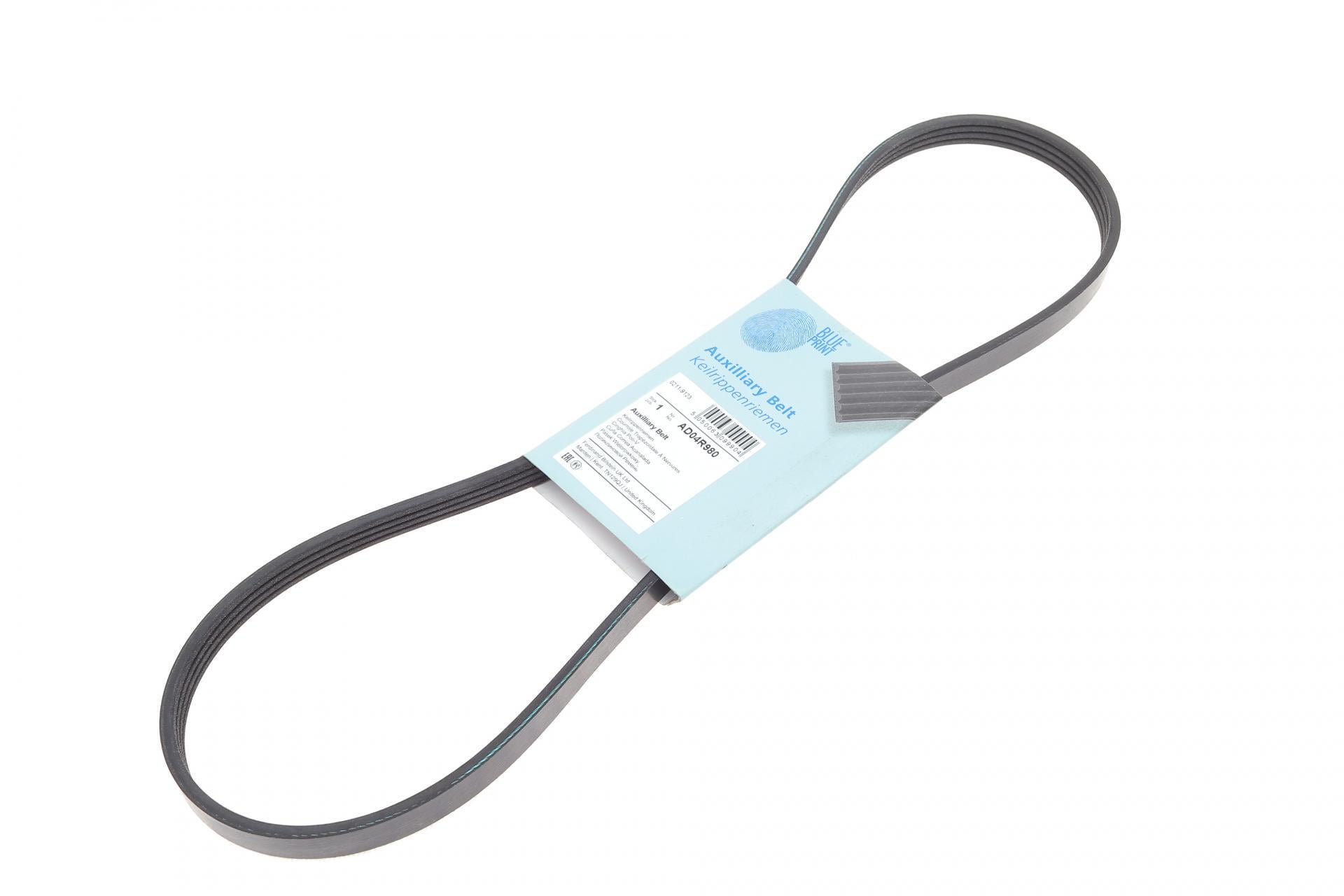 Ремень генератора BLUE PRINT для Fiat Punto 1.4/1.6 GT 94-99/Kia Rio 1.5 00-05/Mitsubishi L 300 2.0 86-04 (AD04R980)
