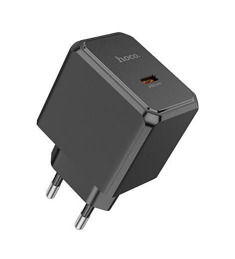 Зарядний пристрій мережевий для Hoco CS13A Ocean single port PD20W charger Black (6942007603805)