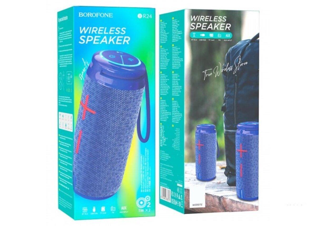 Портативная колонка Borofone BR24 Fashion sports BT speaker 1200 mAh Blue (19100312) - фото 2