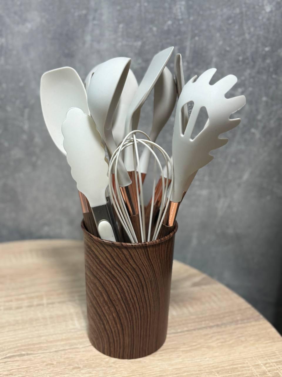 Набор кухонных принадлежностей TS Kitchen HP27475 с подставкой 11 пр. Коричневый (35497972) Набор кухонных принадлежностей TS Kitchen HP27475 с подставкой 11 пр. Коричневый (35497972)