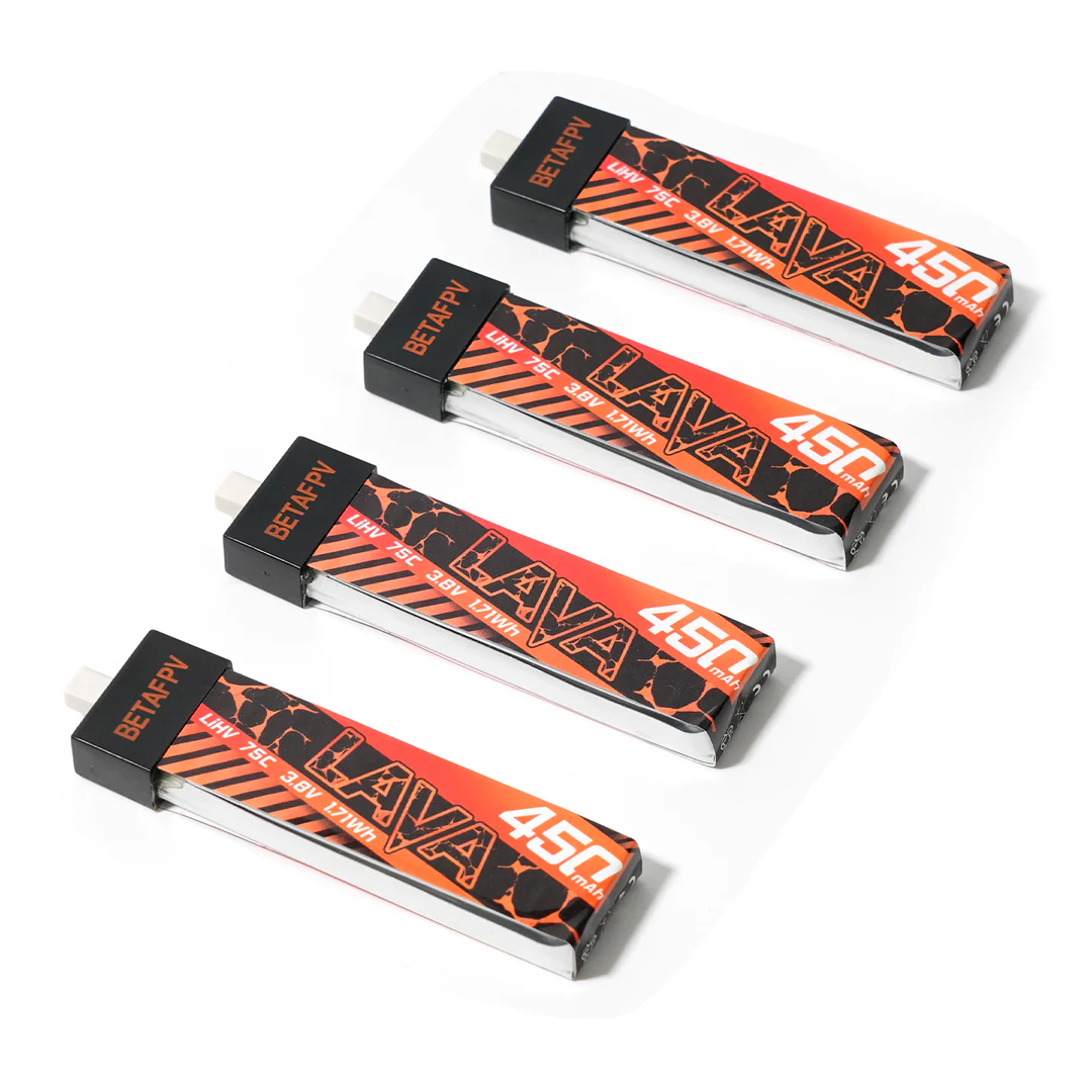 Аккумулятор BetaFPV Lava 1S 450 mAh 75C 4PCS для Cetus и Meteor 4 шт. (179450)