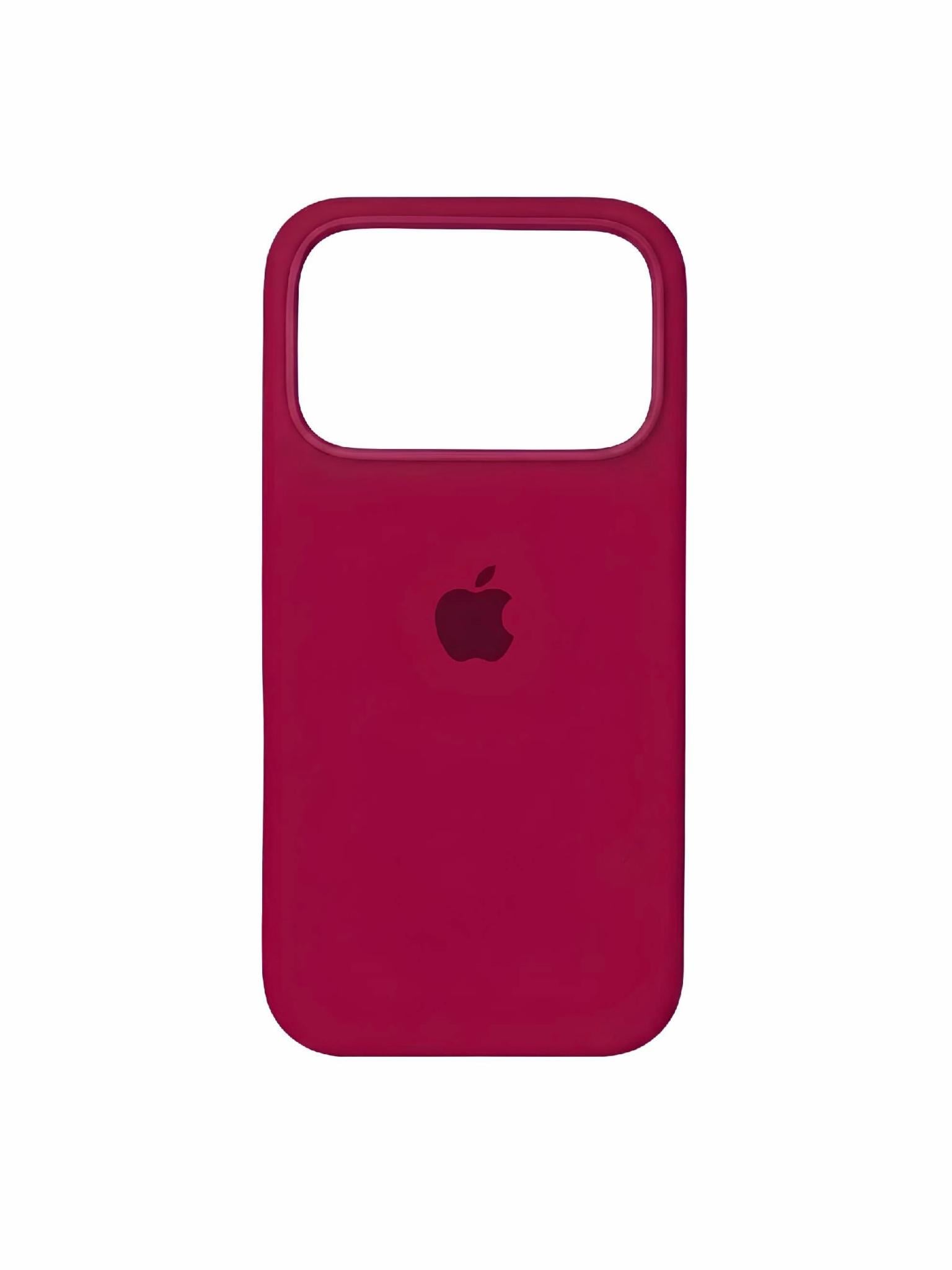 Чехол для iPhone 18 Pro силиконовый Soft-touch Silicone Case Full Size (AA) Rose Red