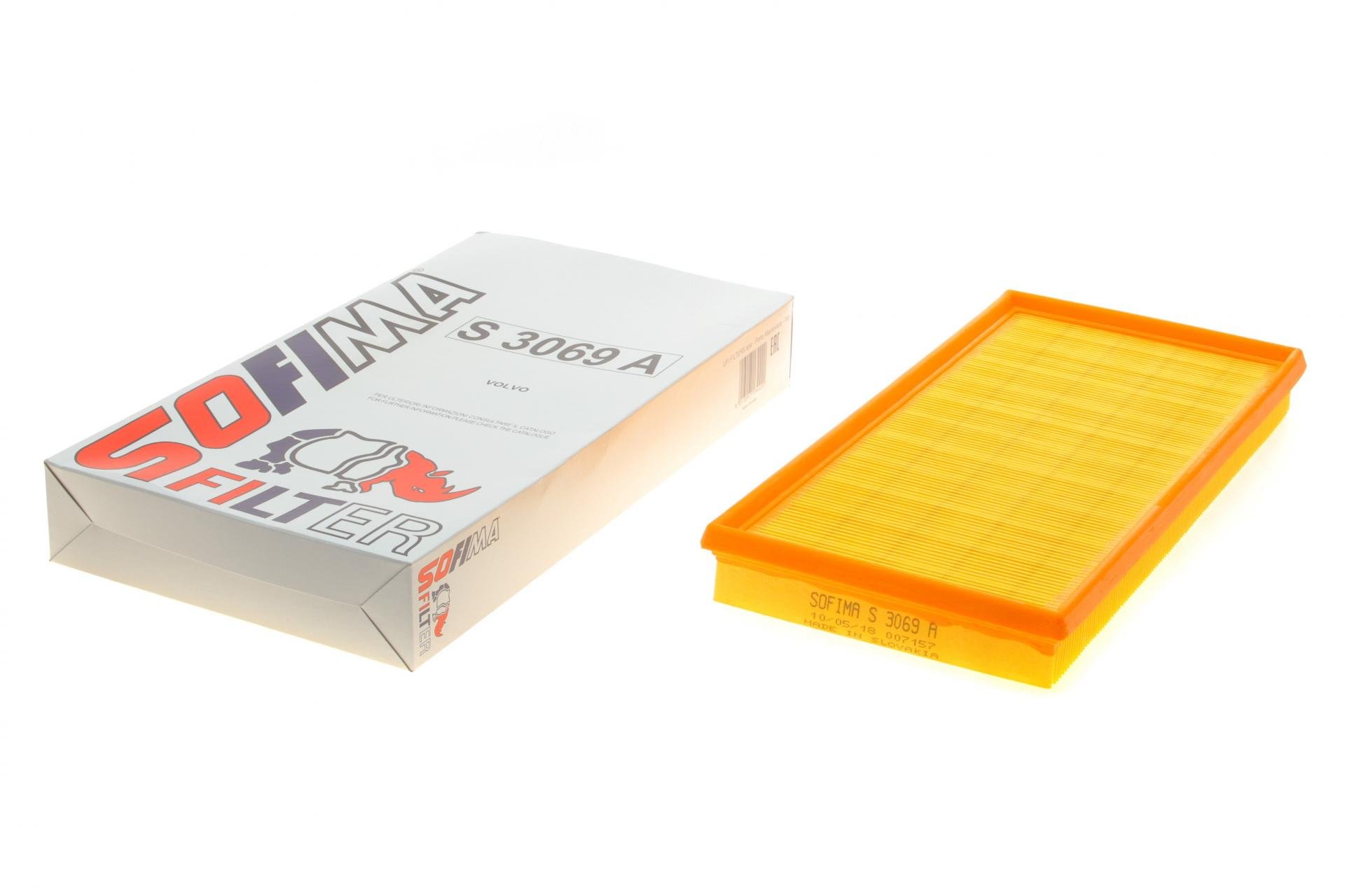 Фільтр повітряний SOFIMA для Volvo S40/V40 1,6-2,0 95-03- (S 3069 A)