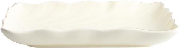 Блюдо Limited Edition Leaf прямоугольное 24,5х17 см Cream Gold (B010790) - фото 2