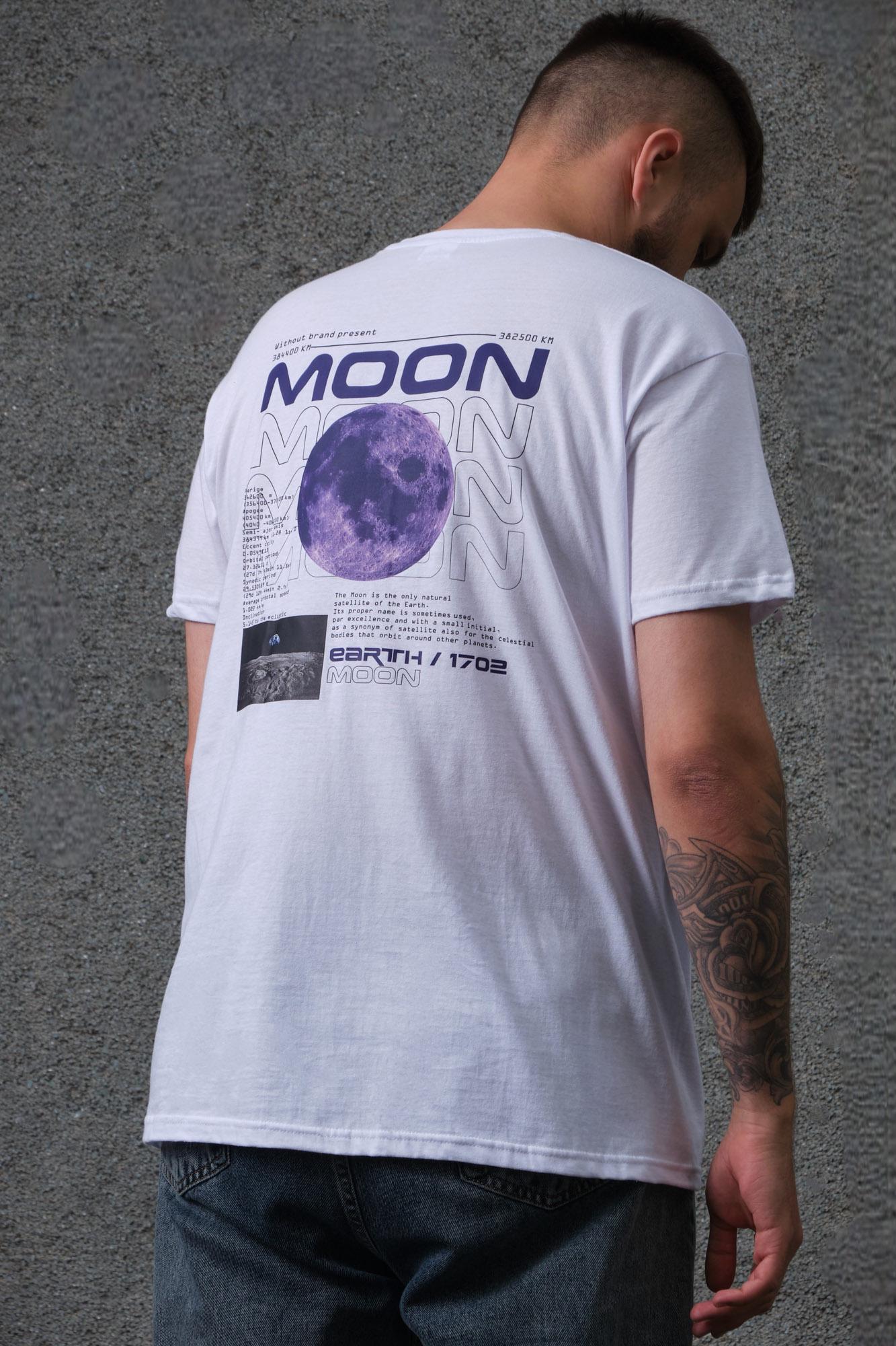 Футболка мужская оверсайз Without Moon S/M White (S8049308)