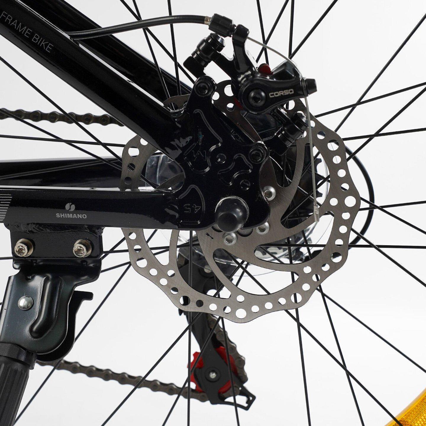 Велосипед горный Corso Next алюминиевый 26"/13" Черно-розовый (795701162) - фото 5