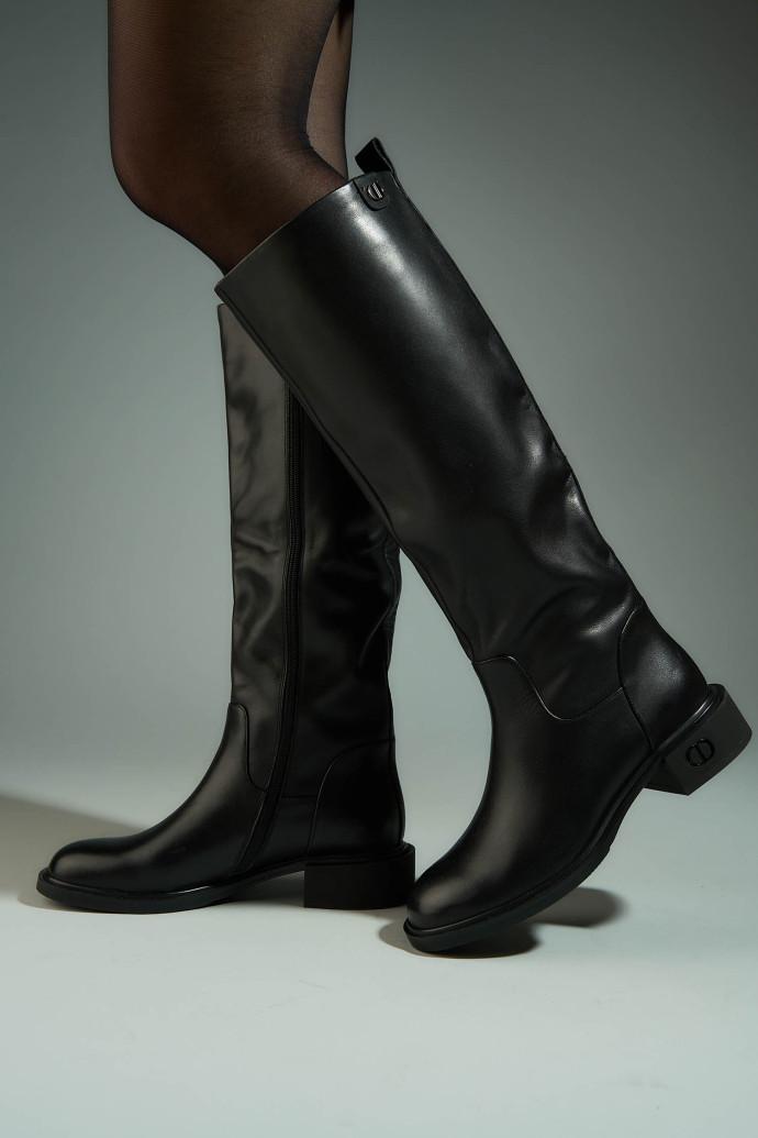 Сапоги женские Fabio Monelli р. 38 Черный (178595)