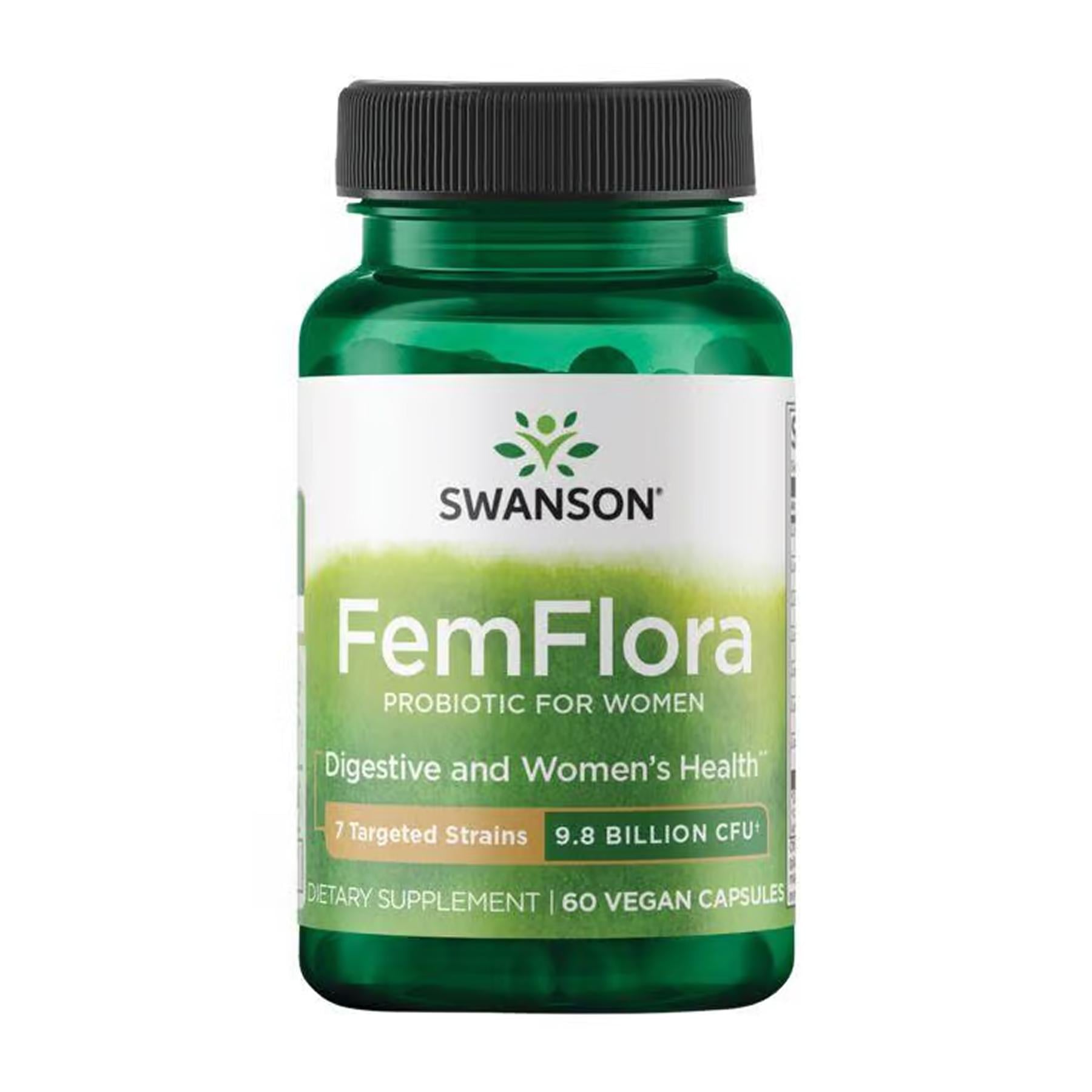 Пробиотик для женщин Swanson Femflora Probiotic for Women 9.8 Billion 60 caps