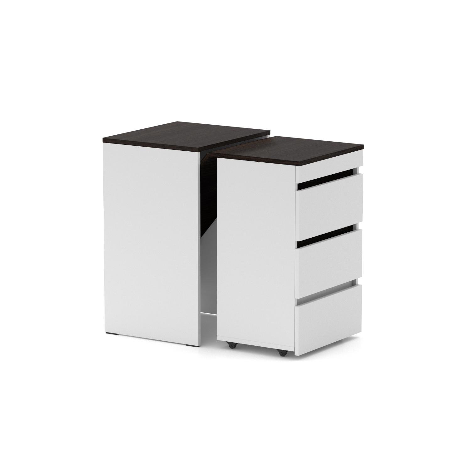 Стіл трансформер комод Shiron Knap Knap письмовий Білий/Венге (S202010320) - фото 2