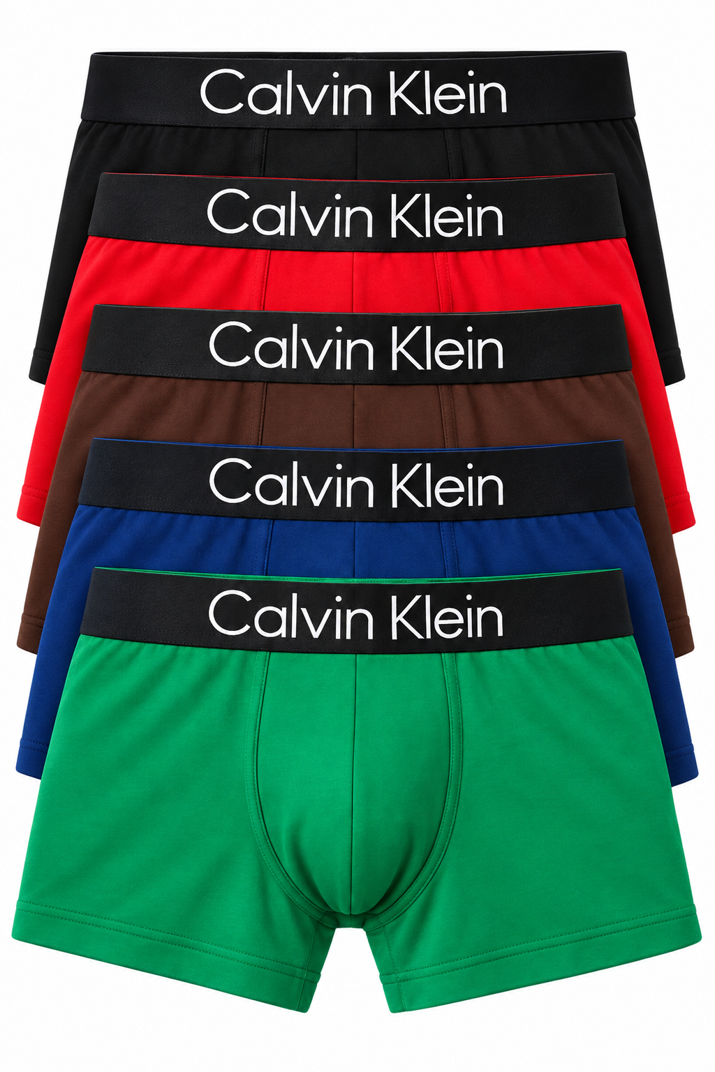 Трусы мужские боксеры в стиле Calvin Klein XL 5шт. Разноцветный