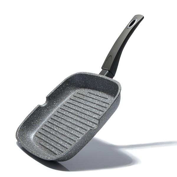 Сковорода-гриль Fissman Grey Stone 24 см (4977)
