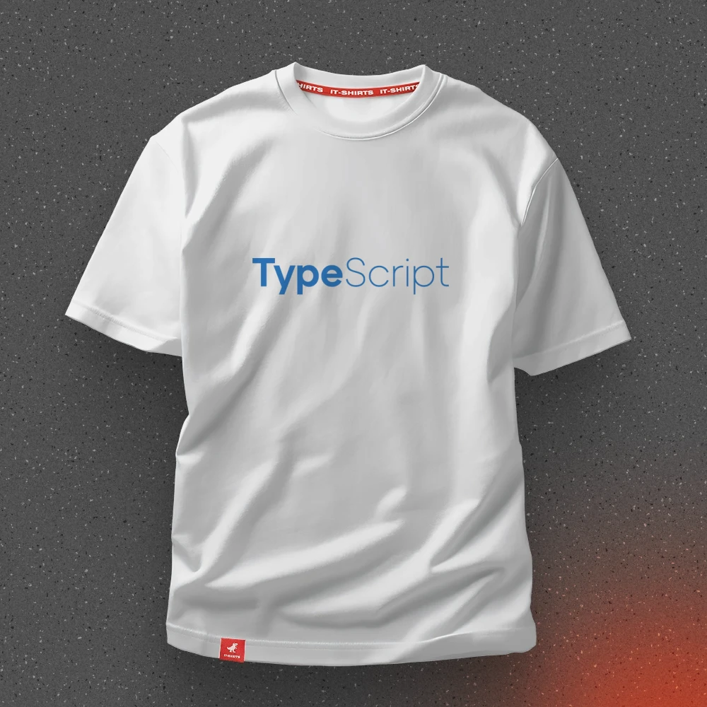 Футболка програміста TypeScript коли типізація — це стиль життя XXL Білий (IT-150T-W-XXL)