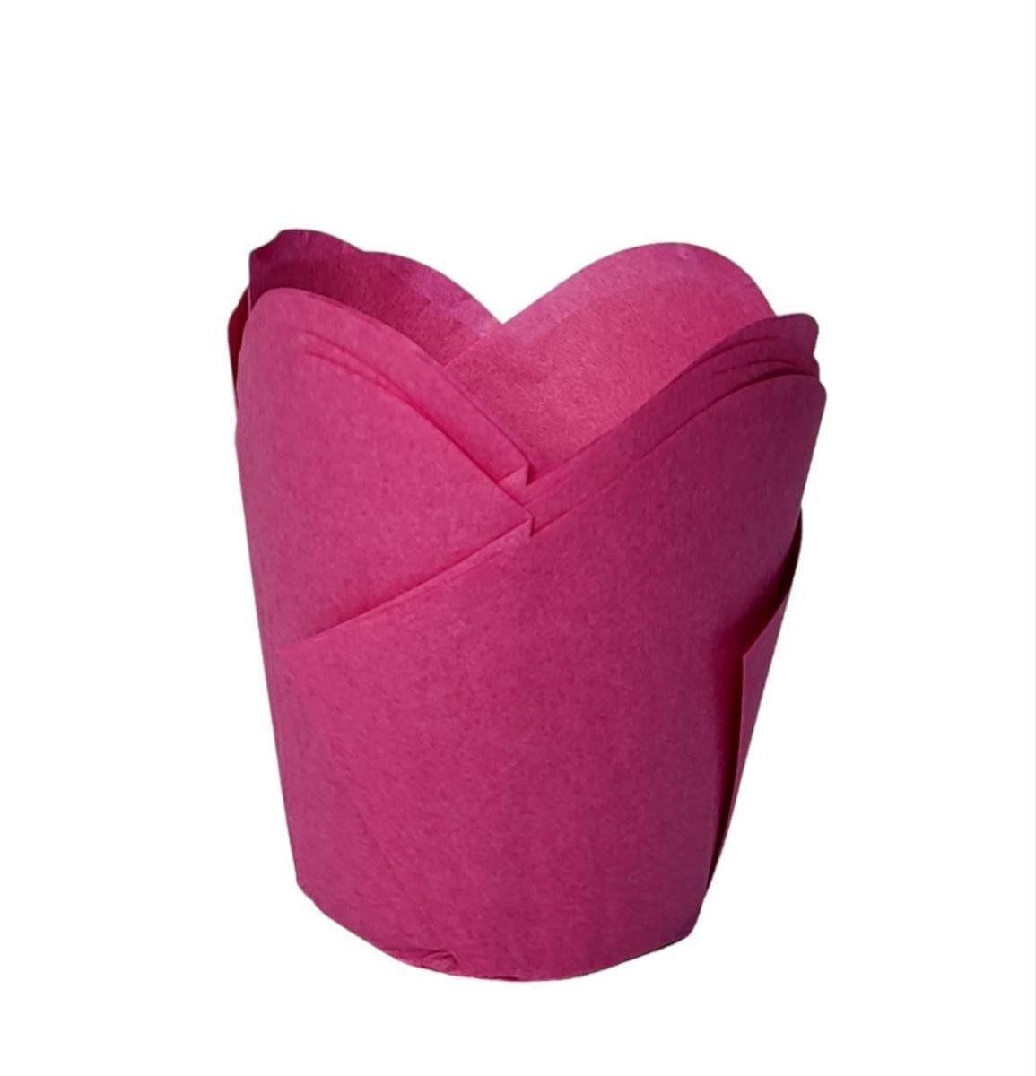 Форма для випічки кексів/капкейків ЛІЛІЯ паперові Рожевий (19573055)