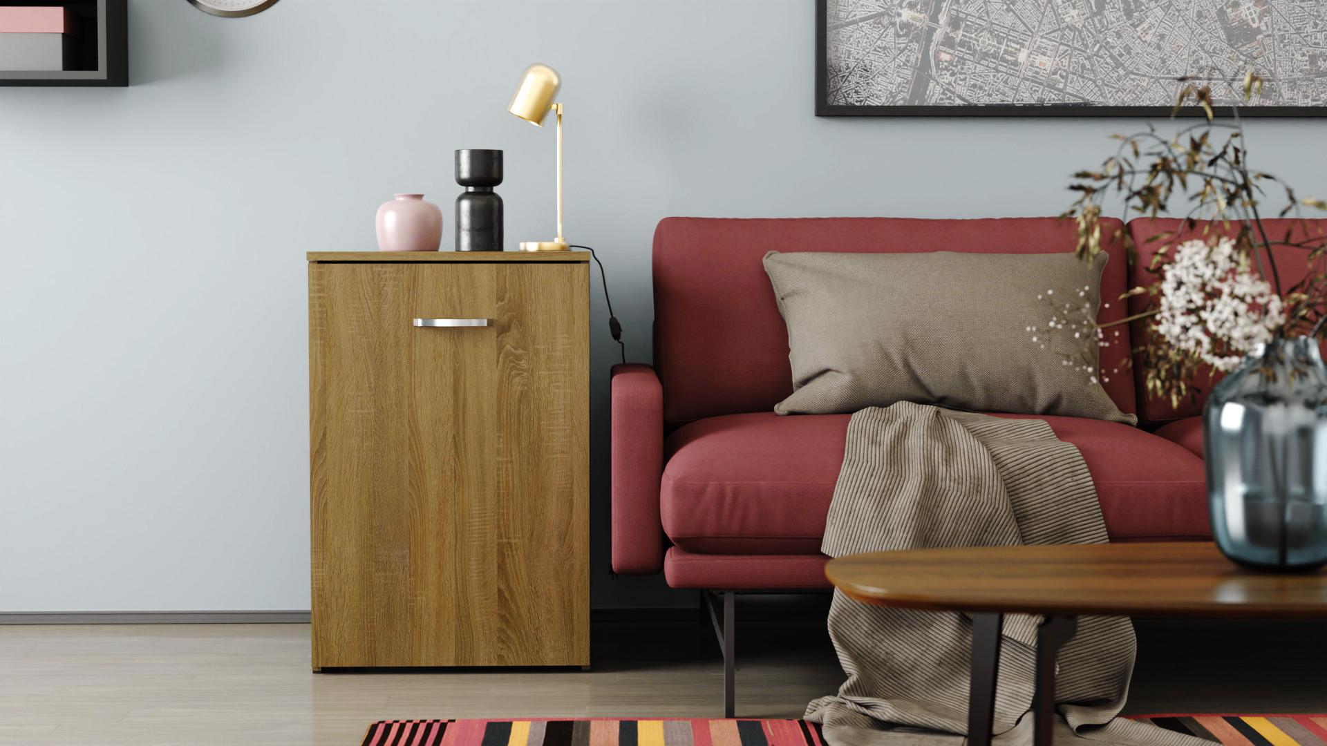 Стіл-тумба трансформер Ferrum-decor Смарт 1/2 ДСП 16 мм 750x1450x600 мм Дуб Сонома Трюфель (FRD-105078) - фото 13