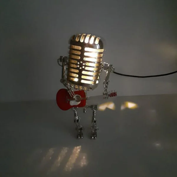 Світильник настільний у вигляді ретро-мікрофону (C01293) - фото 6 Світильник настільний у вигляді ретро-мікрофону (C01293) - фото 6