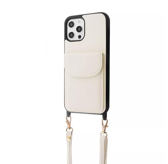 Чехол-накладка для телефона WAVE Leather Pocket Case - iPhone 12 Pro Max white (460150003)