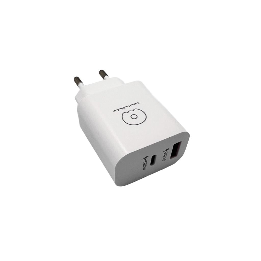 Зарядний пристрій мережевий WUW-C172 20W PD USB-C + USB QC3.0 18W black (c172B) Зарядний пристрій мережевий WUW-C172 20W PD USB-C + USB QC3.0 18W black (c172B)