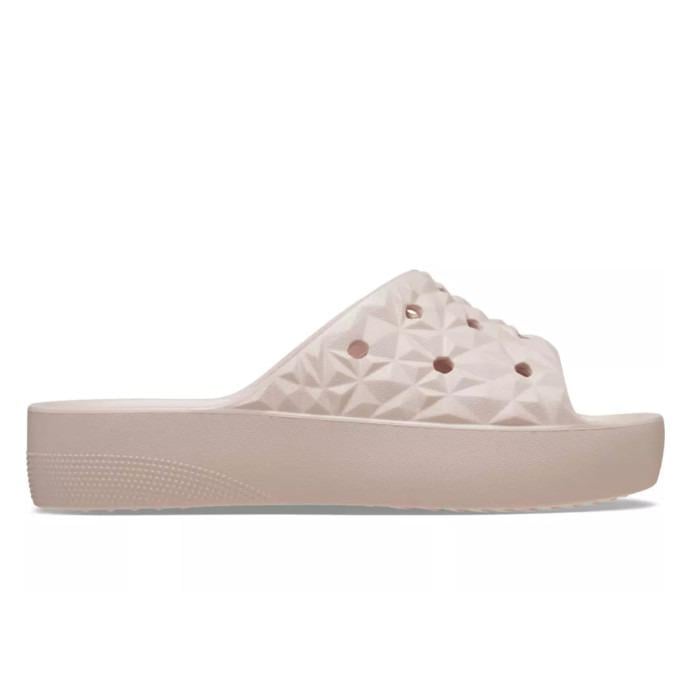 Шльопанці Crocs Classic Platform Geometric Slide Lastic M6W8 р. 38/39 24 см Bone (209564)