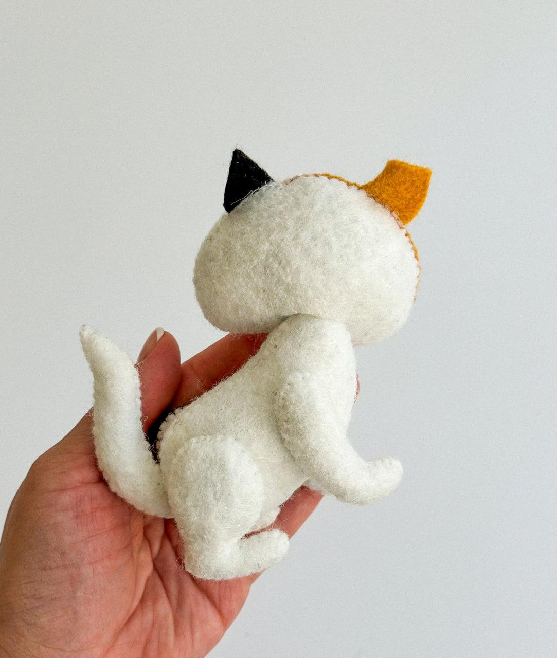 Мягкая игрушка фетровая кот ручная работа (29472376) - фото 3