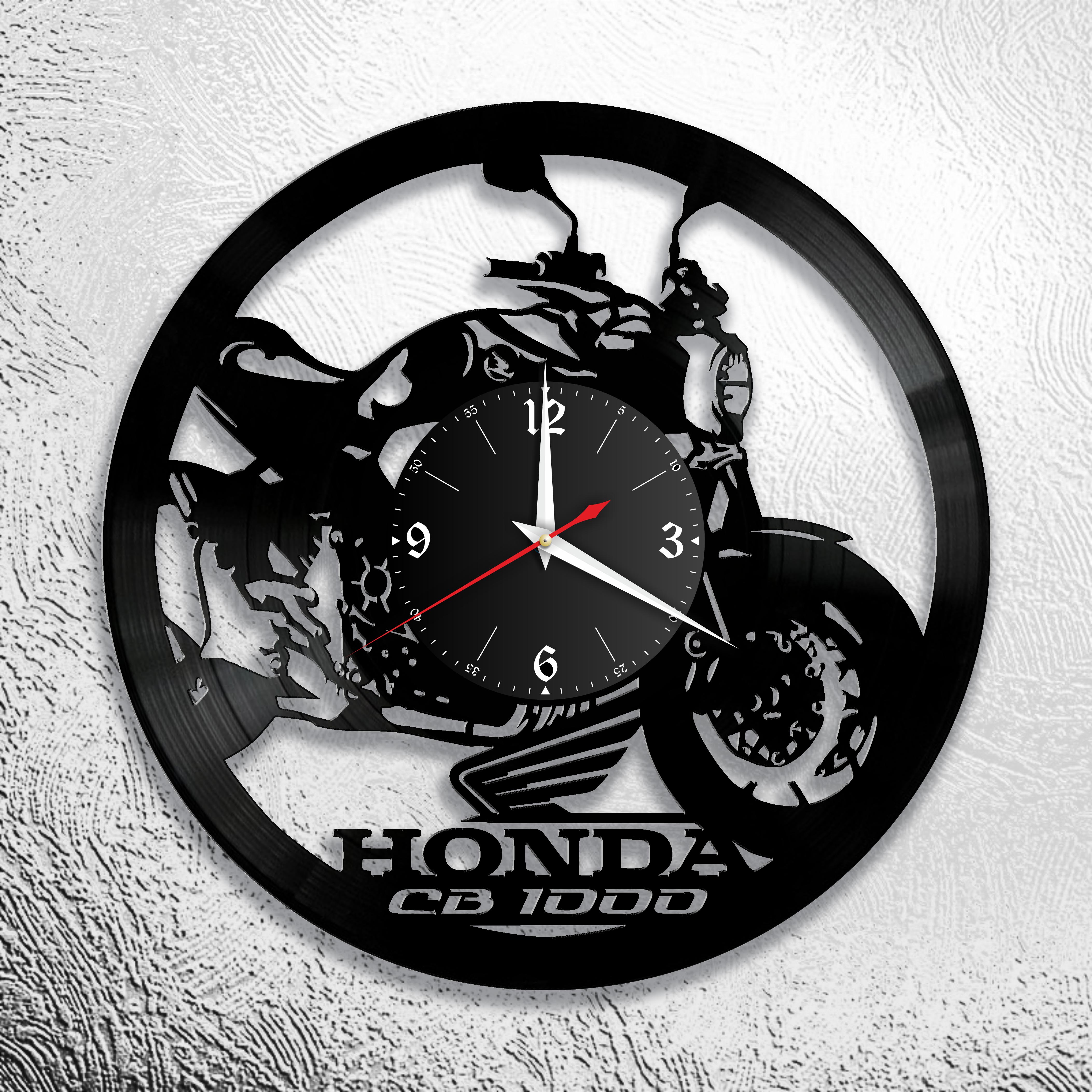 Часы настенные Honda CB 1000 0926 из виниловой пластинки