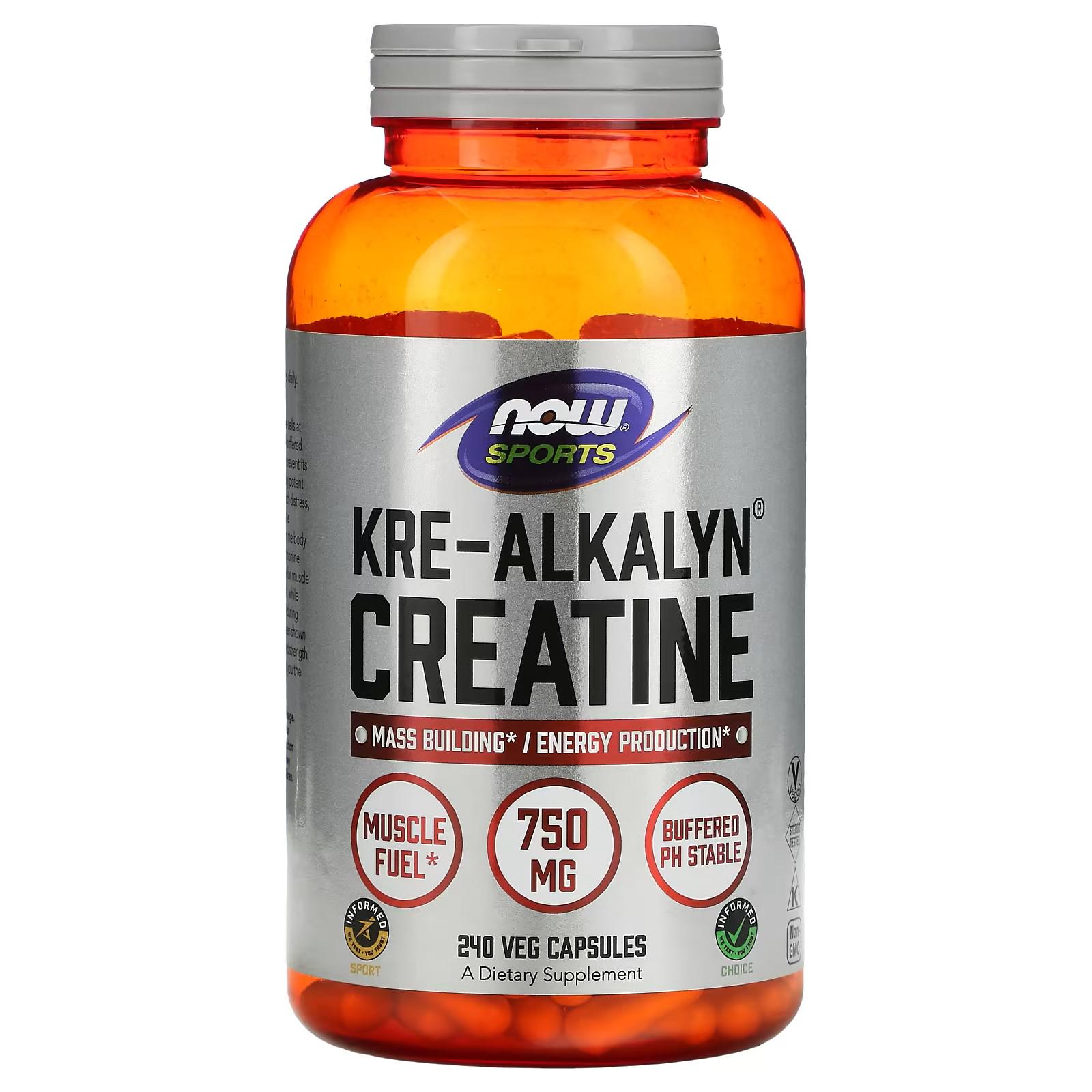 Креатин Now Kre-Alkalyn Creatine 750 mg 240 caps