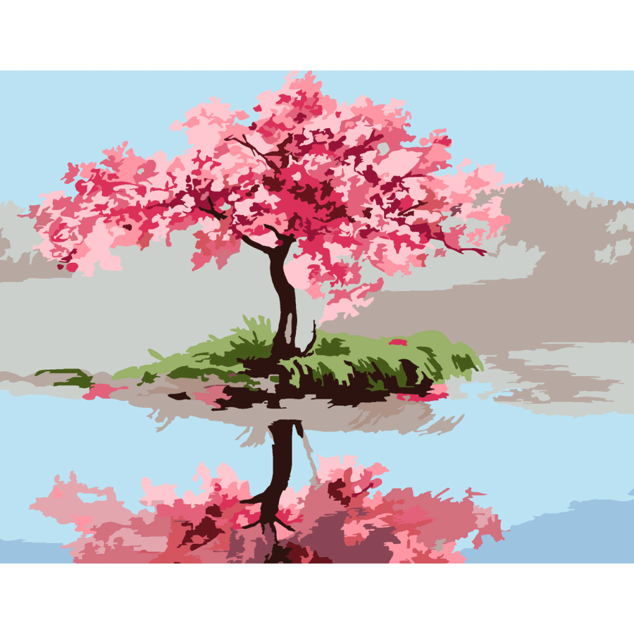 Картина по номерам Rosa Start Цветущая сакура 35x45 см (Az1-4823098529774)