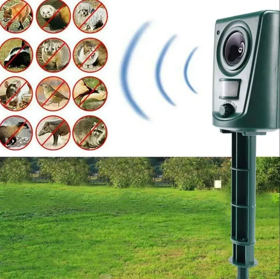 Відлякувач тварин ультразвуковий Bass Polska BH 60110 з інфрачервоним датчиком Зелений - фото 7 Відлякувач тварин ультразвуковий Bass Polska BH 60110 з інфрачервоним датчиком Зелений - фото 7