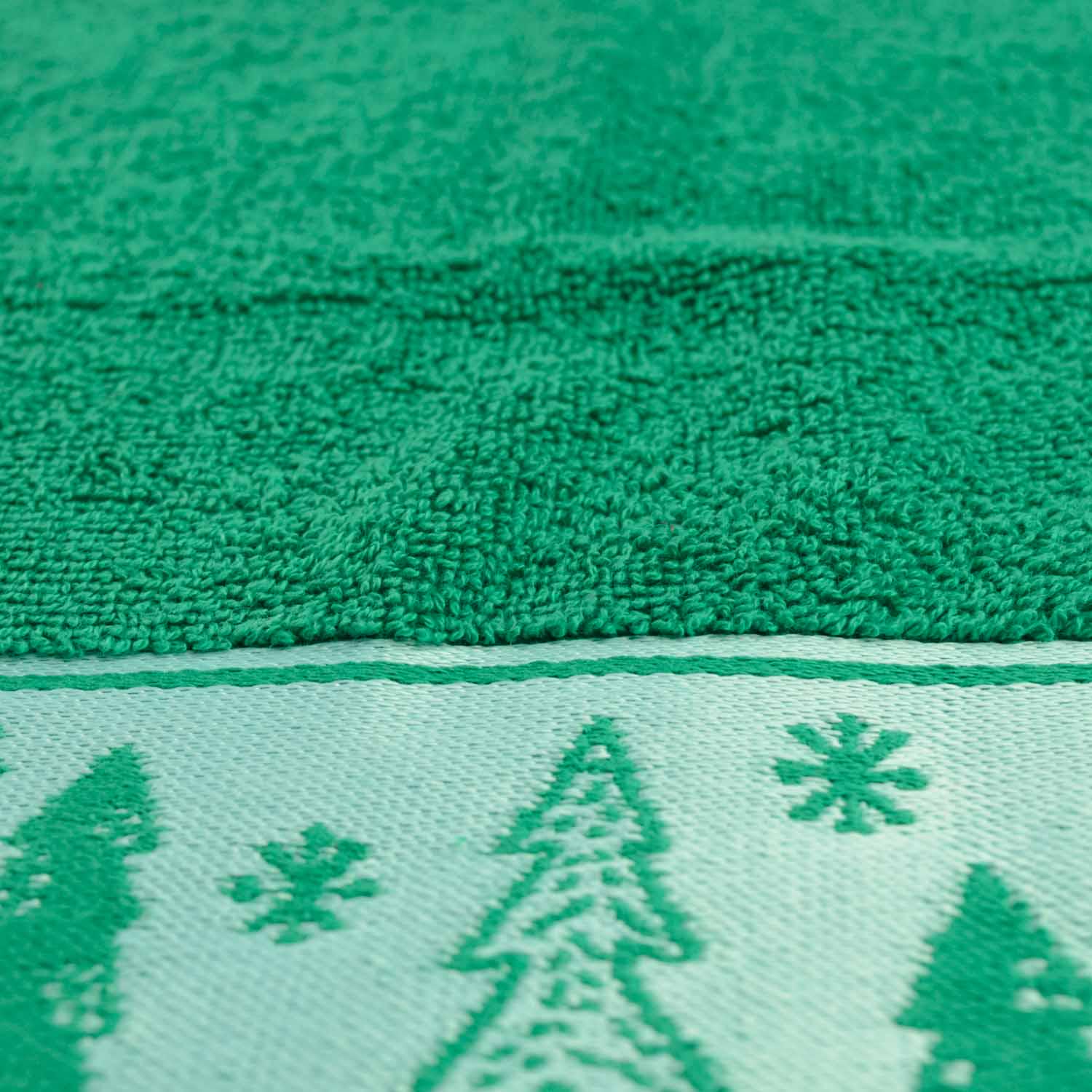 Полотенце махровое GM Textile Merry Christmas Елки 40х70 см Зеленый (500-70-mk-e-green) - фото 2