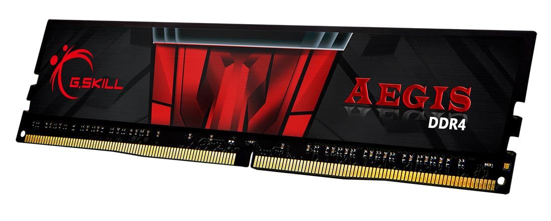 Оперативна пам'ять G.Skill Aegis DDR4 16 Гб 2400 МГц Black/Red (F4-2400C15S-16GIS)