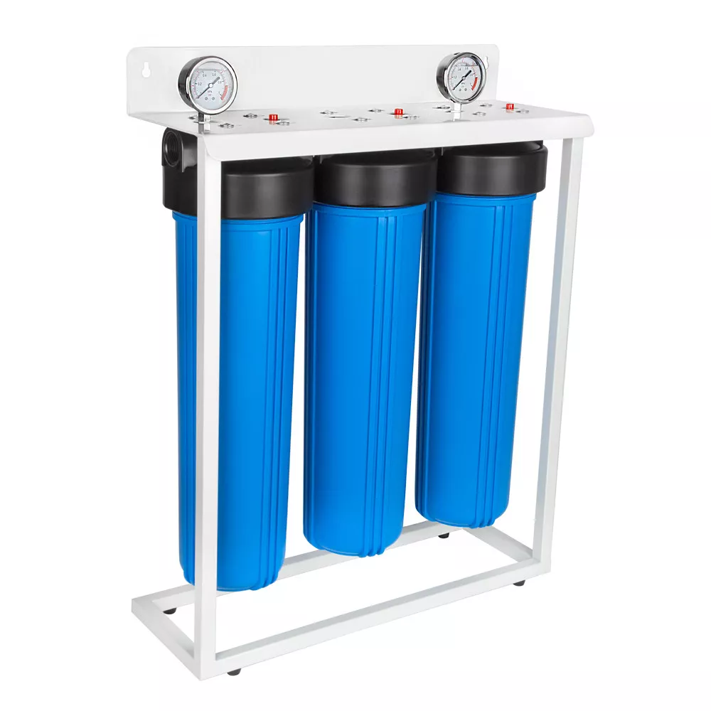Магистральная система фильтрации воды ITAL Big Blue 20" 3 колбы подключения 1" (3FH20BB)