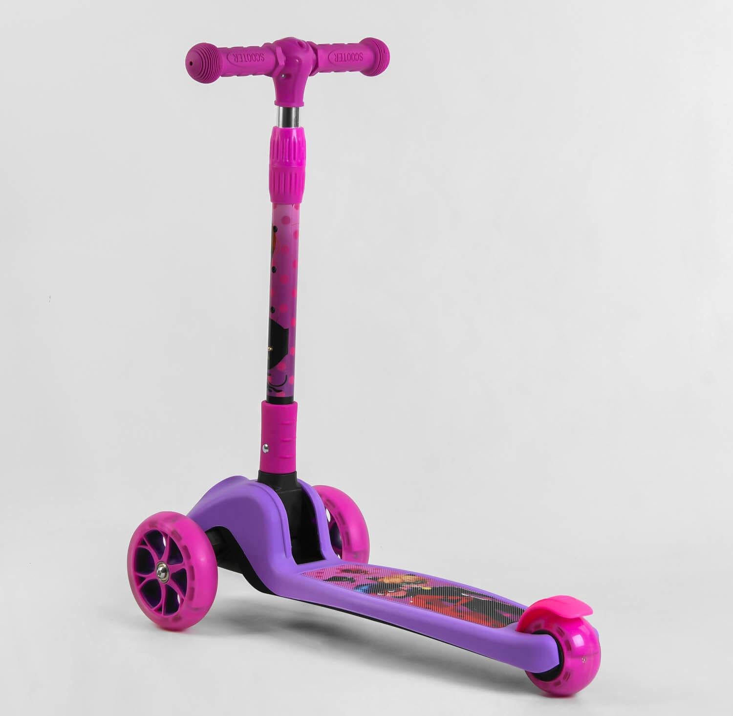 Самокат дитячий Best Scooter 80277 підсвічування коліс Рожевий (14716737) Самокат дитячий Best Scooter 80277 підсвічування коліс Рожевий (14716737)