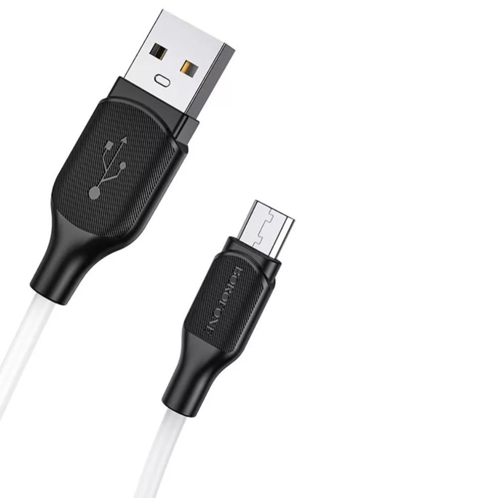Кабель Borofone BX42 USB/MicroUSB 2,4A/1м White - фото 2