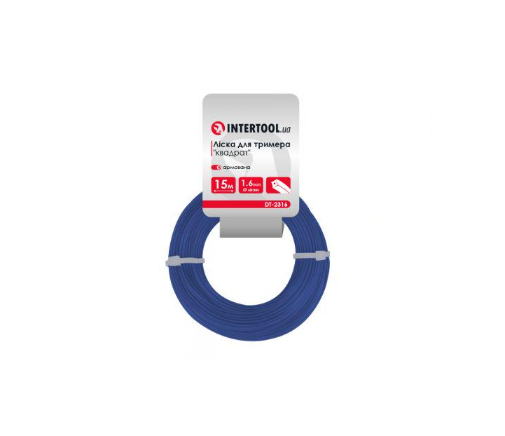 Ліска для тримера Intertool DT-2319 квадрат армована 2,7 мм x 15 м