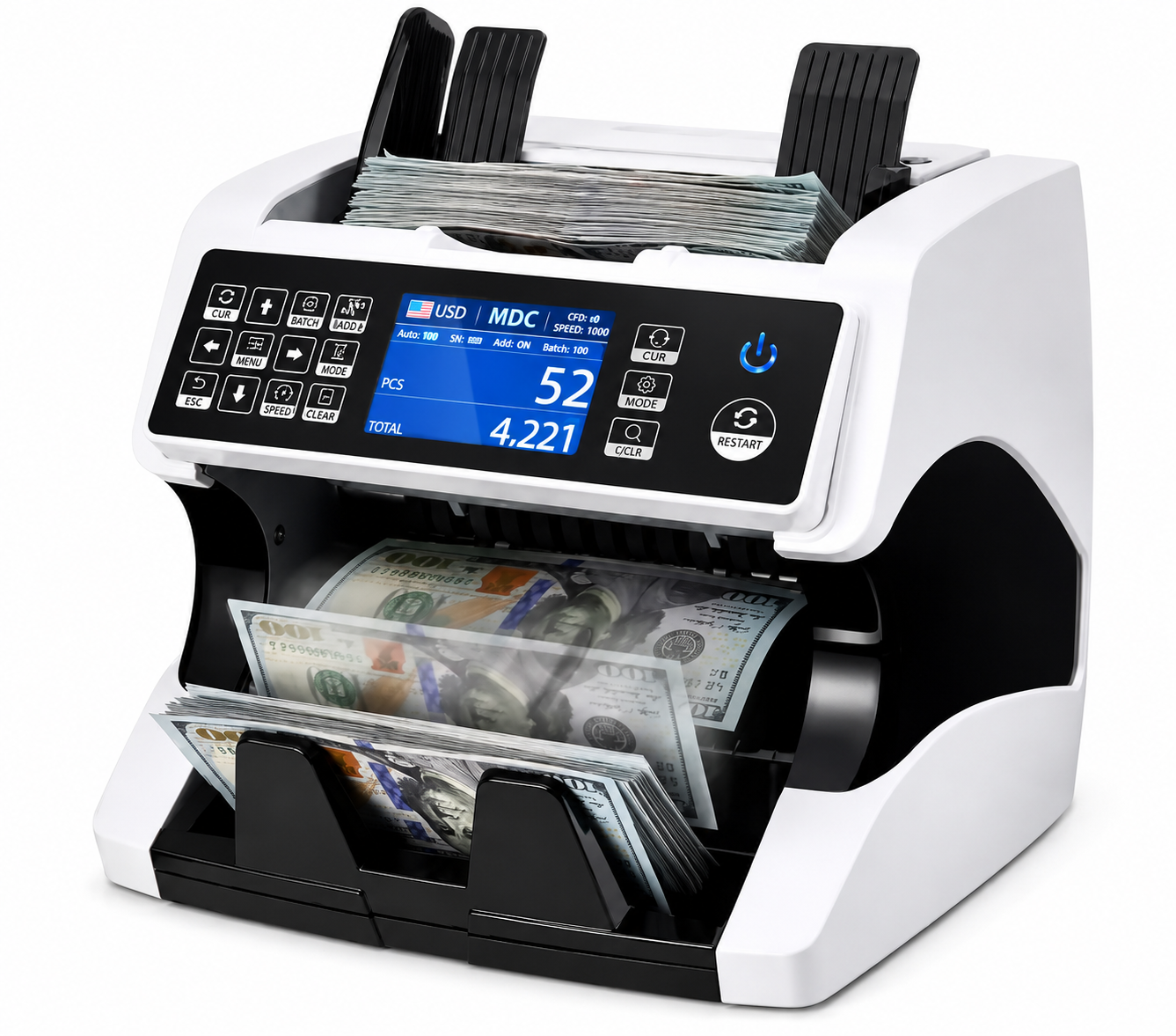 Счетчик денег Bill Counter MFG-401 с определением номинала/CIS-сканированием и проверкой банкнот (35622250)