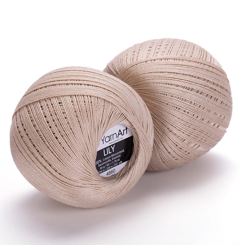Пряжа YarnArt Lily 4660 Бежевый