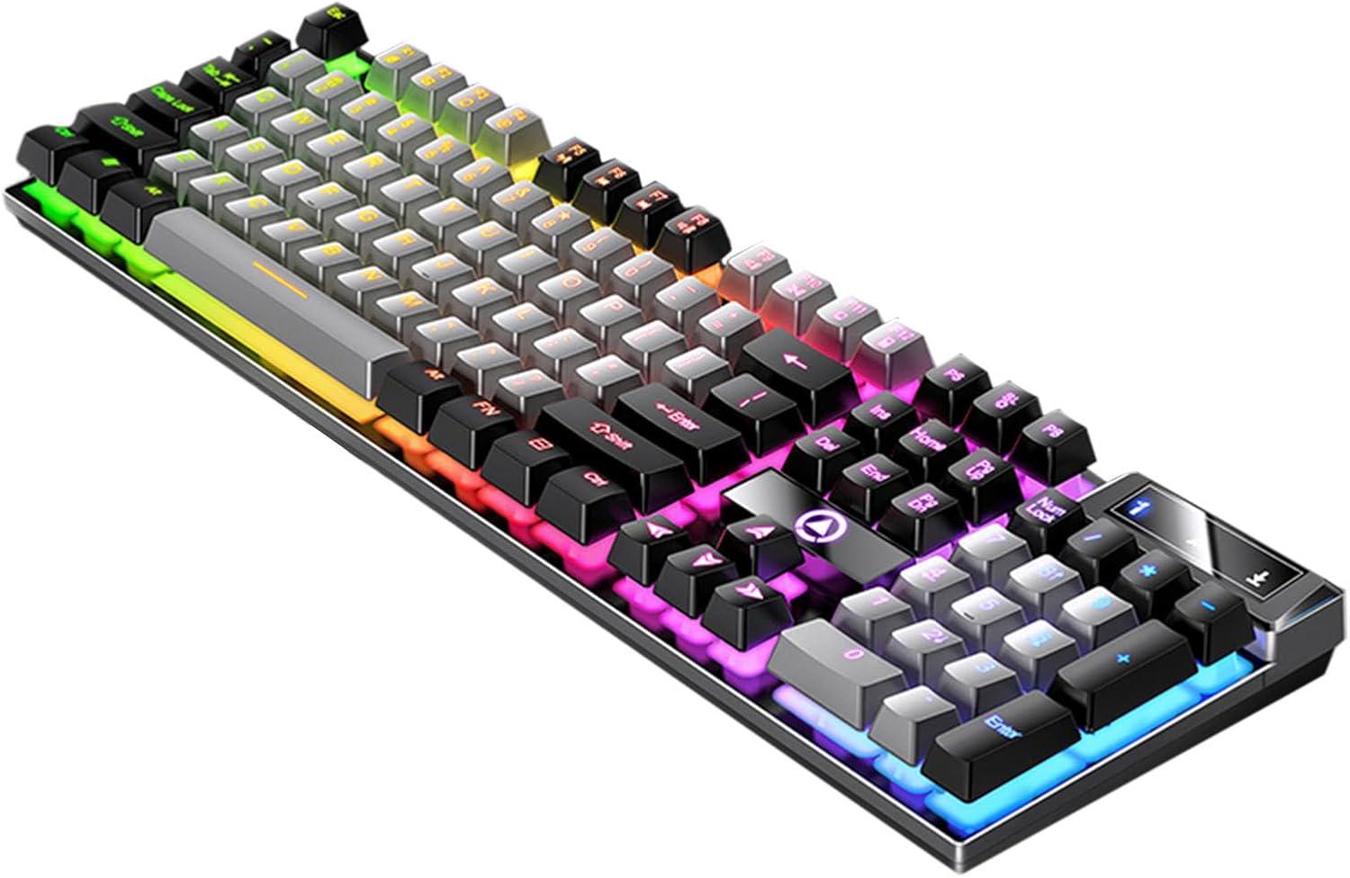 Клавиатура механическая YINDIAO с подсветкой RGB 7 цветов (YT897O) - фото 2 Клавиатура механическая YINDIAO с подсветкой RGB 7 цветов (YT897O) - фото 2