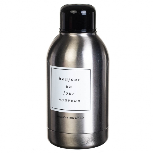 Термос металлический с чехлом Приветствие 0005J/B 300 мл